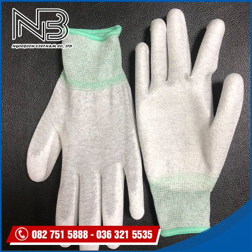 Găng tay cacbon phủ PU bàn ( Size M )
